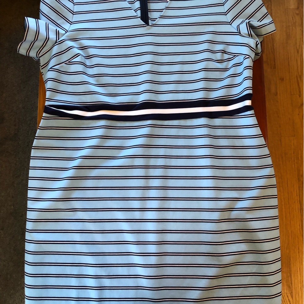 Blue striped Draper James dress